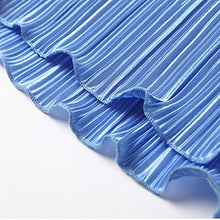 Load image into Gallery viewer, solid color drape pleated two-piece set AY3584