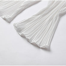 Load image into Gallery viewer, solid color drape pleated two-piece set AY3584