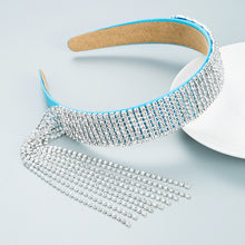 Load image into Gallery viewer, Fashion rhinestone tassel headband(AE4102)
