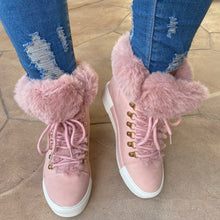 Load image into Gallery viewer, Short-tube long-haired plus fleece Martin boots(HPSD162)