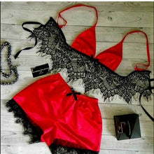 Load image into Gallery viewer, Hot selling satin doll lace pajamas