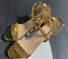 Load image into Gallery viewer, Hot sale chunky heel rhinestone sandals(HPSD078)