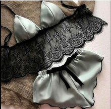 Load image into Gallery viewer, Hot selling satin doll lace pajamas