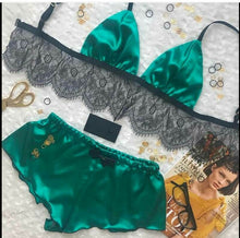 Load image into Gallery viewer, Hot selling satin doll lace pajamas
