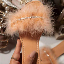 Load image into Gallery viewer, Summer Fluffy slippers