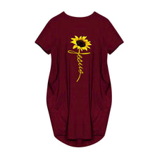 Load image into Gallery viewer, Casual Print Pocket Dress(AY1730)