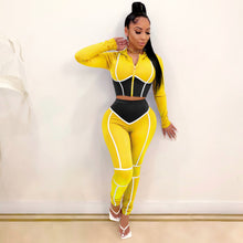 Load image into Gallery viewer, Contrast color sports suit (AY1355)