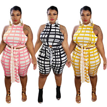 Load image into Gallery viewer, Fashion casual plaid plus size suit AY1045