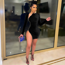 Load image into Gallery viewer, Sexy zipper side slit dress(AY1437)