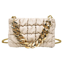 Load image into Gallery viewer, Fashion plaid thick chain portable small square bag(AB2060)