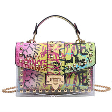 Load image into Gallery viewer, Graffiti transparent jelly bag(AB2054)