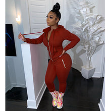 Load image into Gallery viewer, Fashion sports and leisure solid color suit(AY1370)