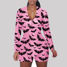 Load image into Gallery viewer, Halloween print long sleeve jumpsuit(AY1436)