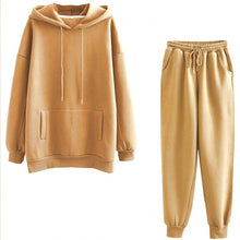 Load image into Gallery viewer, Two-piece solid color hooded sweater(AY1387)