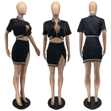 Load image into Gallery viewer, Fashion Thread Baseball Skirt Set