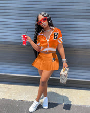 Load image into Gallery viewer, Fashion Letter Print Baseball Uniform Sports Skirt Set(AY1802)