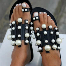 Load image into Gallery viewer, Fashion Pearl Flat Slippers(HPSD205)