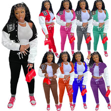 Load image into Gallery viewer, Letters printed baseball uniform sports suit(AY1435)