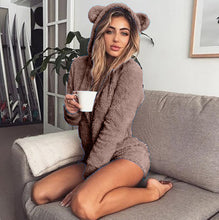 Load image into Gallery viewer, Colorful plush Plus jumpsuit
