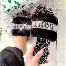 Load image into Gallery viewer, Rhinestone alphabet slippers