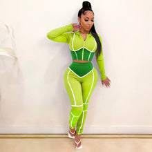 Load image into Gallery viewer, Contrast color sports suit (AY1355)