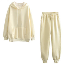 Load image into Gallery viewer, Two-piece solid color hooded sweater(AY1387)