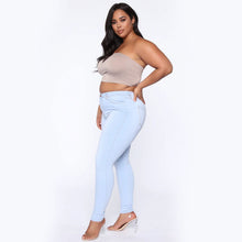 Load image into Gallery viewer, Fashion high stretch denim plus pants(XL-5XL)