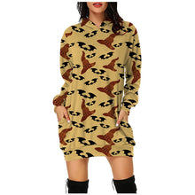 Load image into Gallery viewer, Halloween hooded long sleeve dress(AY1401)