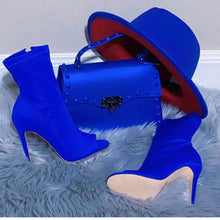 Load image into Gallery viewer, Fashion stiletto fish mouth ankle boots(HPSD146)