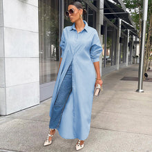 Load image into Gallery viewer, Fashion Solid Color Long Shirt (AY1669)