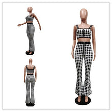 Load image into Gallery viewer, sexy plaid two-piece suit