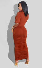 Load image into Gallery viewer, Pleated solid color women's dress(AY1243)