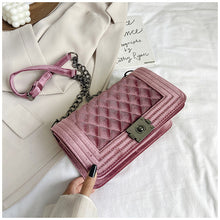 Load image into Gallery viewer, Velvet rhombus chain crossbody bag(AB2044)