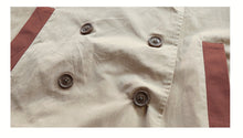 Load image into Gallery viewer, Children's contrast color long button trench coat(AY1340)