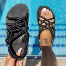 Load image into Gallery viewer, New style rope foot sandals JG0128