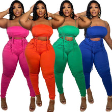 Load image into Gallery viewer, Plus size pleated suit AY2022