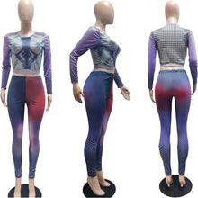 Load image into Gallery viewer, Sexy slim positioning printing fashion two-piece (AY1318)