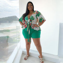 Load image into Gallery viewer, Casual Printed T-Shirt Shorts Set(AY1726)