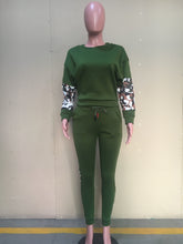 Load image into Gallery viewer, Fashion printing stitching casual suit JY2062