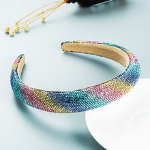 Load image into Gallery viewer, Personalized leopard print starry rhinestone sponge headband(AE4054)