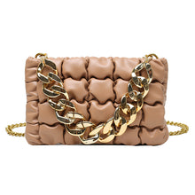 Load image into Gallery viewer, Fashion plaid thick chain portable small square bag(AB2060)