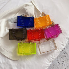 Load image into Gallery viewer, Acrylic portable small square bag AB2082
