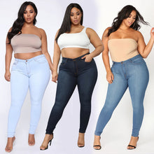Load image into Gallery viewer, Fashion high stretch denim plus pants(XL-5XL)
