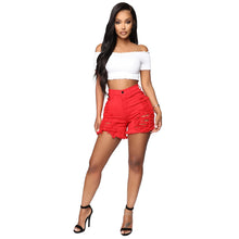 Load image into Gallery viewer, Plus szie sexy denim shorts AY1003