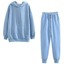 Load image into Gallery viewer, Two-piece solid color hooded sweater(AY1387)