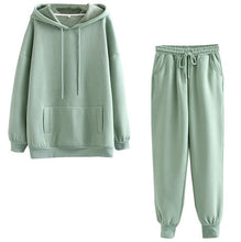 Load image into Gallery viewer, Two-piece solid color hooded sweater(AY1387)