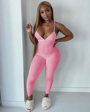 Load image into Gallery viewer, Hot Ribbed suspender jumpsuit AY1115