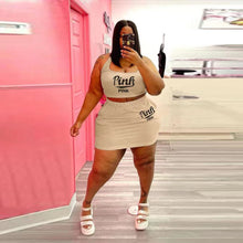 Load image into Gallery viewer, PINK printed casual skirt suit