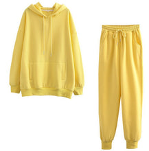 Load image into Gallery viewer, Two-piece solid color hooded sweater(AY1387)