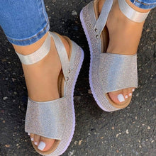 Load image into Gallery viewer, Rhinestone flat buckle fish mouth women's shoes HPSD217